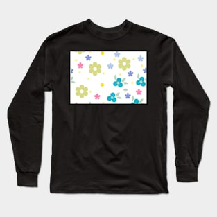 Beautiful Summer Colour Flowers Long Sleeve T-Shirt